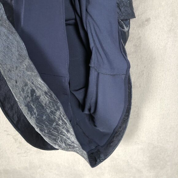 NWT ADRIANNA PAPELL Cocktail Dress Sz 6 Blue Midi Layered Lined Iridescent NEW - Picture 13 of 16